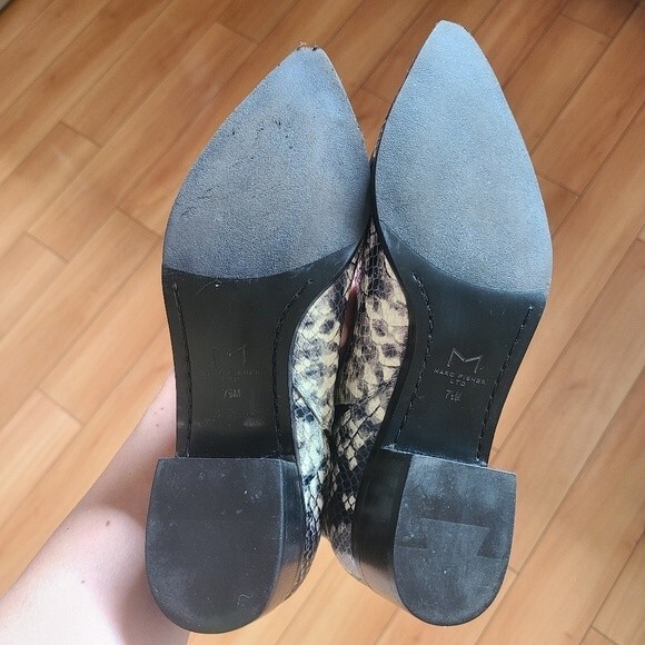 Marc Fisher LTD Yale snakeskin booties size 7.5 - Picture 6 of 7